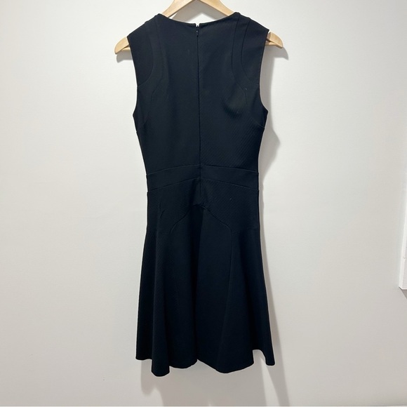 Diane Von Furstenberg Fit and Flare Black Dress Size 6 Little Black Dress Career - Picture 5 of 16